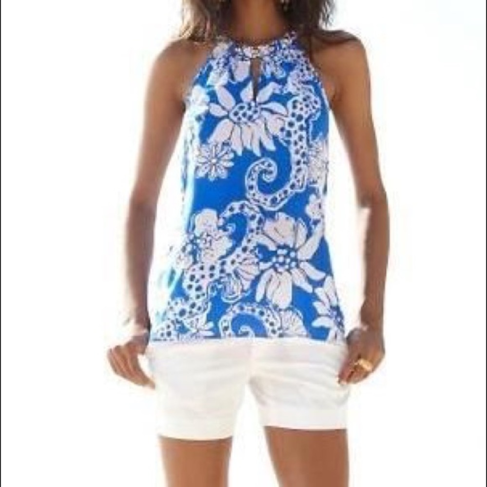 Lilly Pulitzer Rohan Blue Top Size Small